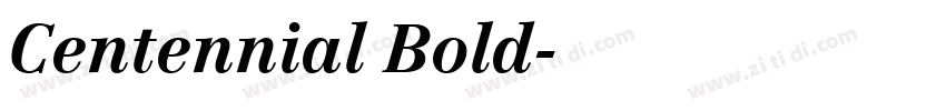 Centennial Bold字体转换